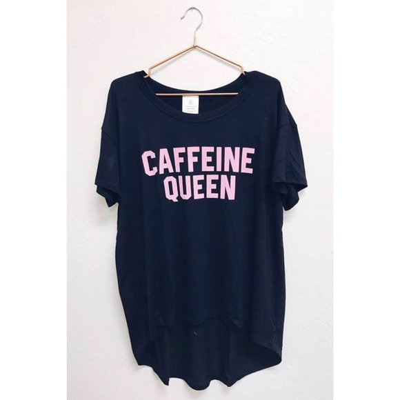 Caffeine Queen Oversized Graphic Tee - Picture 1 of 3